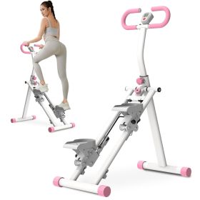 Stair Climber, Cardio Mountain Climbing Machine, Commercial Mountain Climbing Machine, Gym Mountain Climbing Machine, Stair Climbing Machine, Fit (Color: Pink)