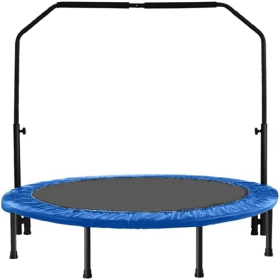 Only Supports Self Pickup 40-Inch Adult And Children's Fitness Trampoline With Adjustable U-Handle Jump Rebounder (Option: With Handle)
